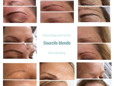 Microblading sourcils blonds